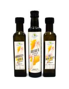 3 Öle im Set von bewusst natur Aprikosenkern Öl, Sacha Inchi Öl und Avocadoöl